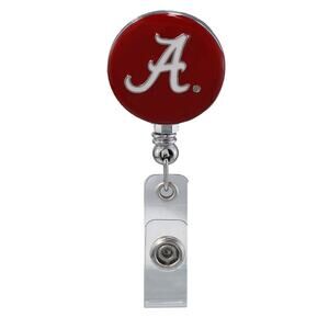 New Alabama Crimson Tide Red Retractable Work ID Badge Reel Holder. NCAA